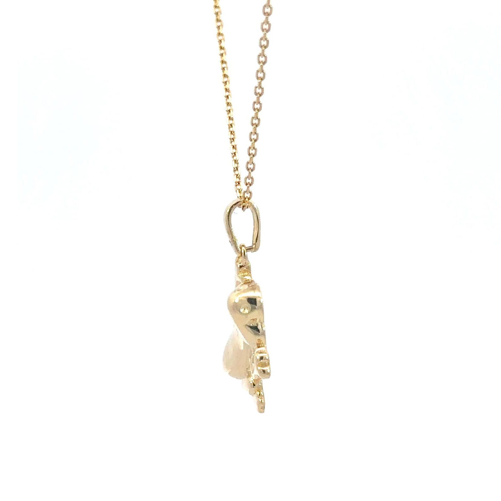 14K Gold Coqui Pendant – Symbol of Puerto Rico & USA